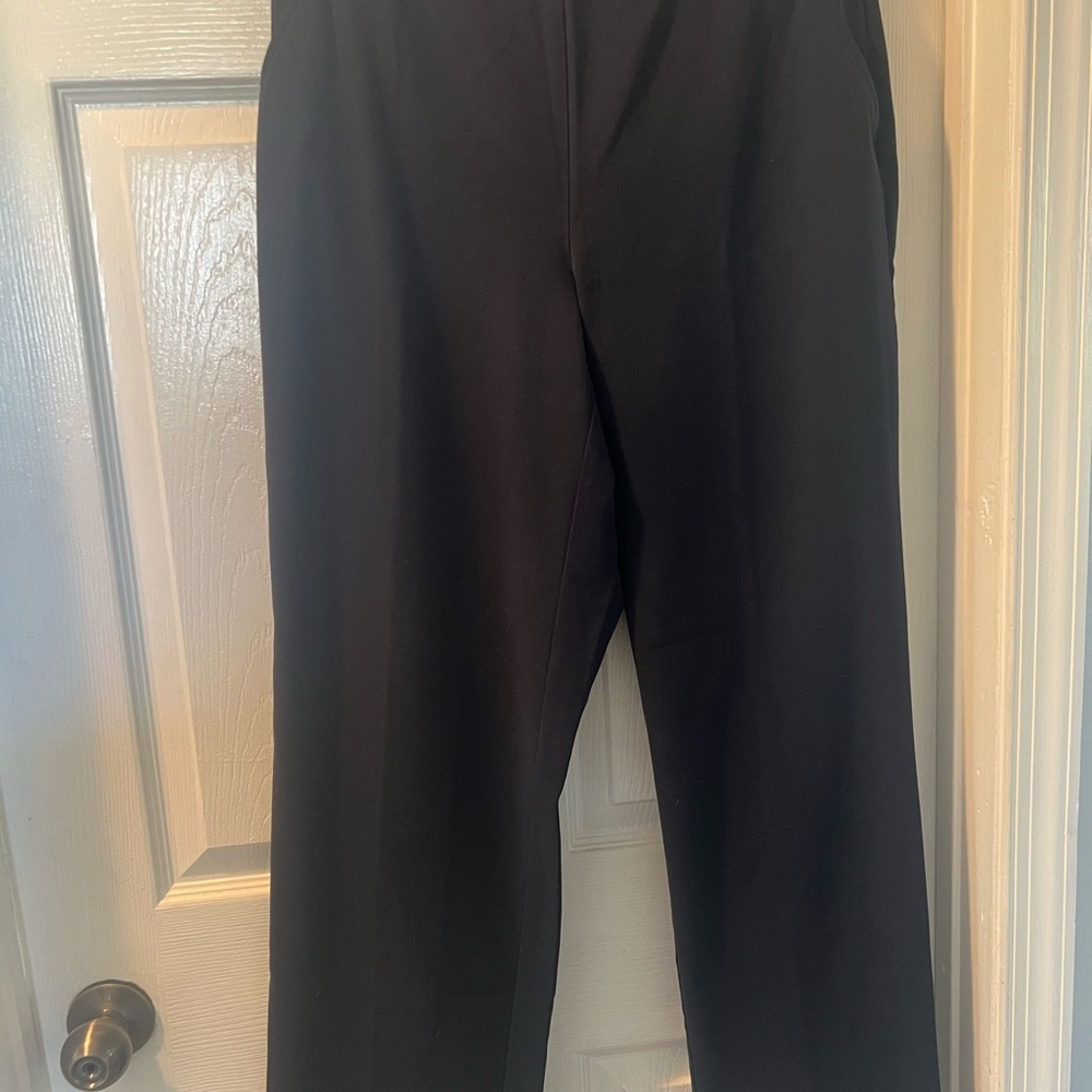 Black Straight Leg Dress Pants for Formal Occasions